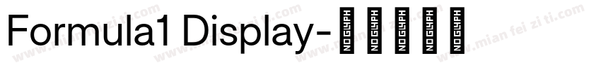 Formula1 Display字体转换